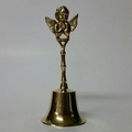 Solid Brass Bell with Brass Angel on top